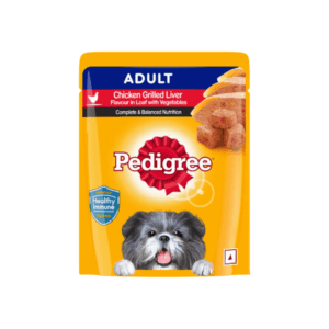 Pedigree Adult Grilled Chicken Liver in Loaf with Vegetables Gravy Pouch Wet Dog Food